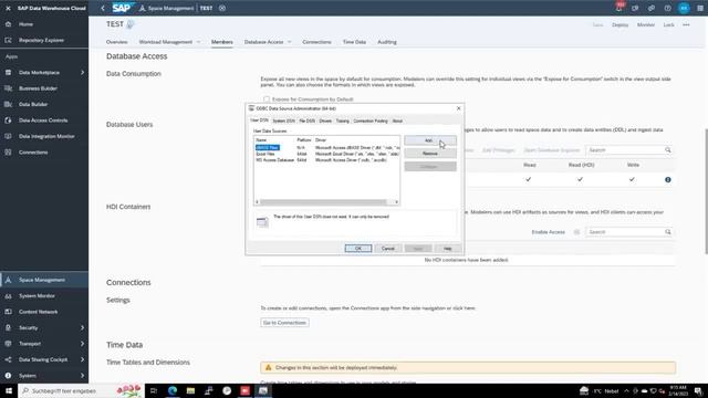 Create ODBC data source for a SAP Data Warehouse Cloud connection (SAP DWC) (Windows) смотреть онлайн