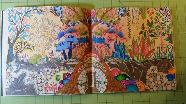 The enchanted forest by johanna basford adult coloring book review flip through смотреть онлайн