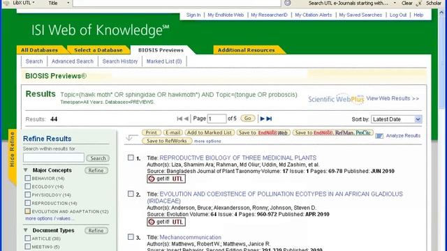 Finding articles from BIOSIS смотреть онлайн