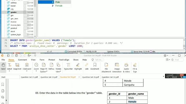 Database Task34|Insert Query Statement|1st year |java institute |D Fernando |@dtecknow смотреть онлайн
