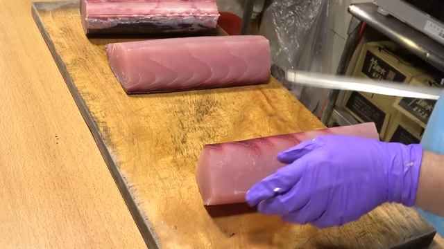 How To Cut Giant Marlin Fish For Sashimi - Taiwanese Street Food