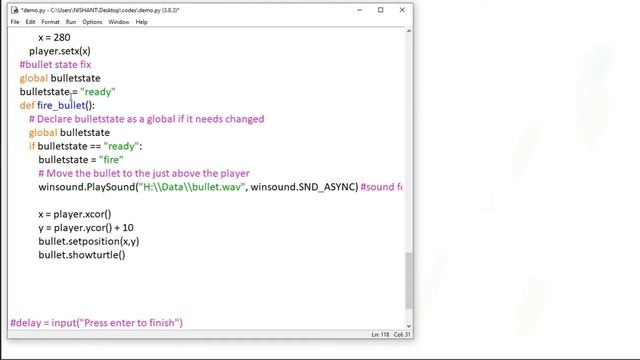 Game Development - 23 - Space Invader Game with Python|Python Game Development in hindi| смотреть онлайн