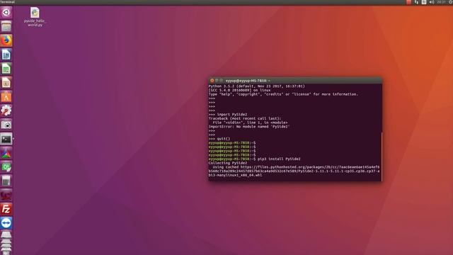 PySide2 Installation Ubuntu Kurulumu смотреть онлайн