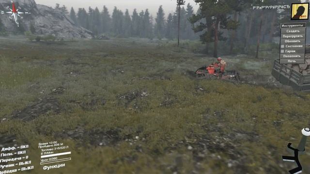 SpinTires обзор мода ( Квадроцикл Monster )#2 смотреть онлайн