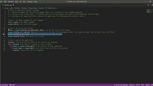 How To Create A Pygame Window!! смотреть онлайн