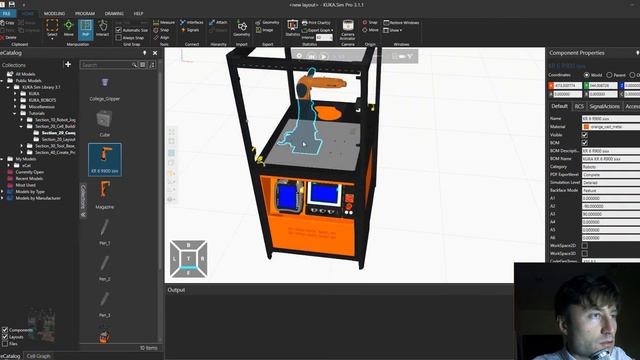Kuka sim Pro. Lesson7. Перемещение PnP смотреть онлайн