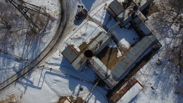 Аэросъемка дымовых труб котельных и заводов смотреть онлайн