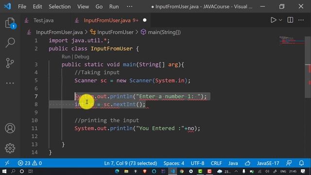 Java Tutorial: How to ask user for input in JAVA | Android Development Course | JAVA Series смотреть онлайн