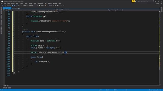 Create a Simple HTTP Server | Visual C#.NET смотреть онлайн