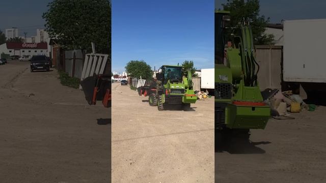 Самый дешевый экскаватор-погрузчик из Китая