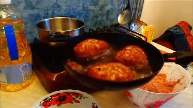Сегодня у нас куриные котлеты.Нежные котлетки из куриного фарша.Tender cutlets of chicken meat. смотреть онлайн