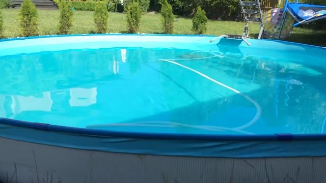 Каркасный бассейн Лазурная вода в бассейне смотреть онлайн
