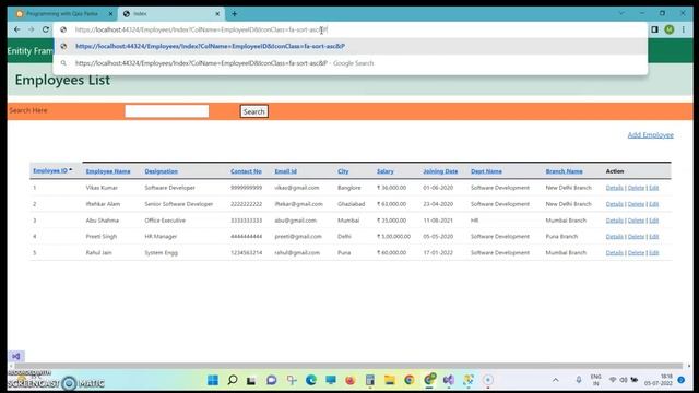 Entity-Framework CRUD Operations in ASP.NET MVC 5, MSSQL Server, Bootstrap 5, Visual Studio: #10 смотреть онлайн