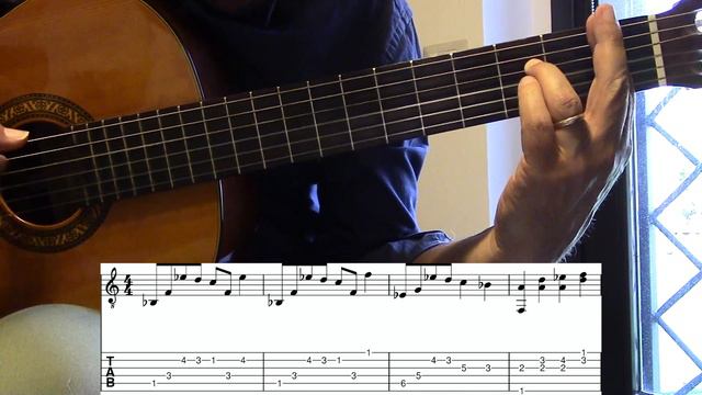 Disney Opening Theme - Guitar Tutorial with tabs and score смотреть онлайн
