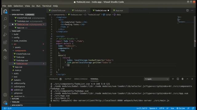 #3 Vue js todo app tutorial | Vue js tutorials for beginners | Conditional Rendering in Vuejs смотреть онлайн