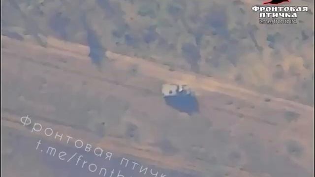 Поражение из ПТРК немецкой БМП "Мардер" ВСУ в районе н.п Вербового. смотреть онлайн