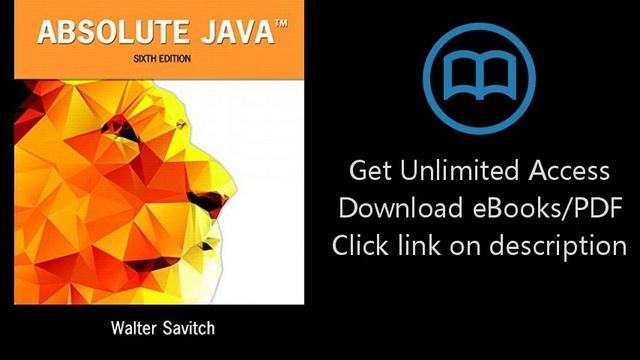 Absolute Java (6th Edition) смотреть онлайн