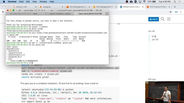 L3/1 Setting up a GPU instance on AWS смотреть онлайн