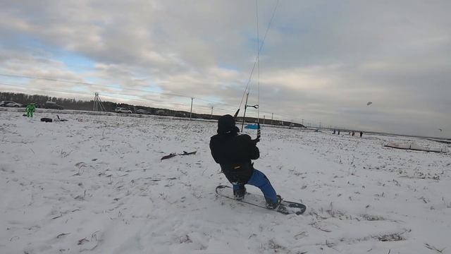 Сноукайтинг на Подольских Кайт Полях! Открытие сезона сноукайтинга 21/22. Тесты кайтов RRD.