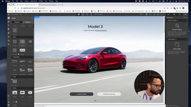 LIVE WEBFLOW designing Tesla's Website смотреть онлайн