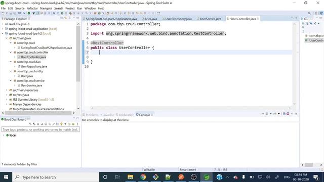 Spring Boot Data Jpa with h2 Database CRUD Application смотреть онлайн