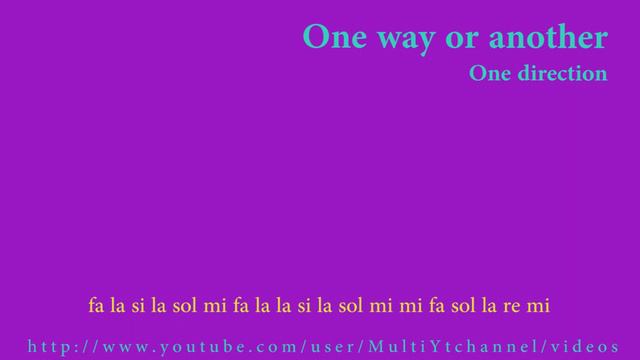 One way or another - One direction - Blondie - Flauta dulce notas - Partitura - Recorder - Score смотреть онлайн