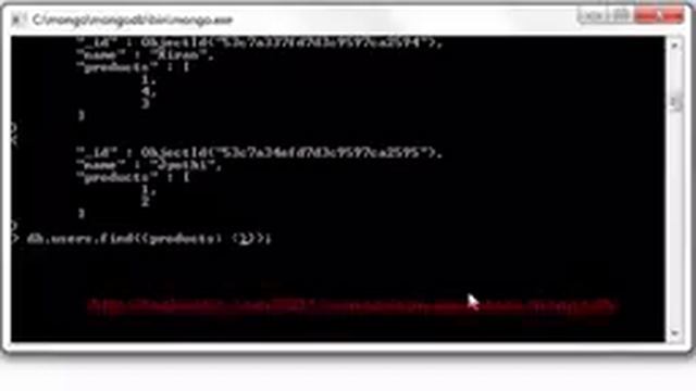 Multi-key Index: MongoDB смотреть онлайн
