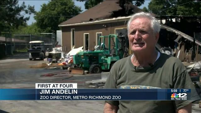 Metro Richmond Zoo opens less than 24 hours after fire major fire смотреть онлайн