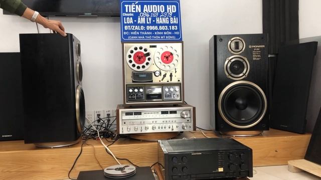 Loa pioneer S-701 gấu đẹp ko tỳ vết đầu cối AKAI 4440D âm ly marantz pm-74D đã đẹp lại rẻ ngon смотреть онлайн