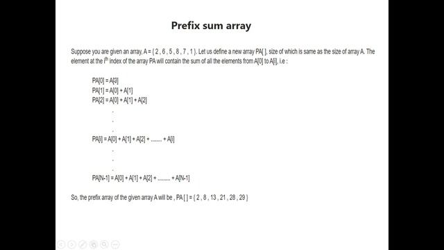 Prefix Sum Algorithm part 1 смотреть онлайн