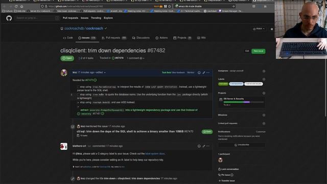 Watch me Work #35 | Making CockroachDB's SQL shell more lightweight смотреть онлайн