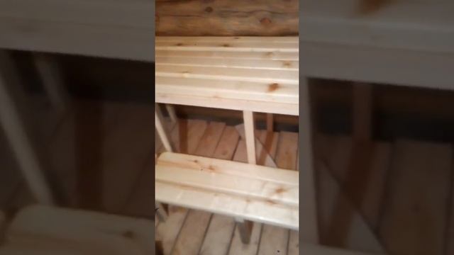 Полок в баню из осины сделано своими руками смотреть онлайн