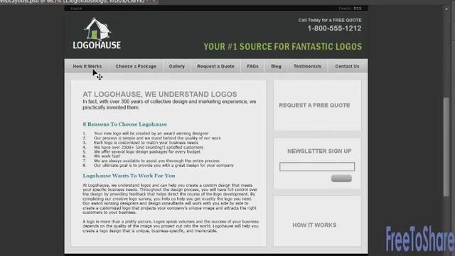 Creating Web Layouts : Tutorial Adobe Photoshop CS6 смотреть онлайн