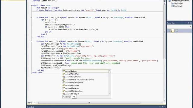 How to make a Basic Email sending keylogger смотреть онлайн