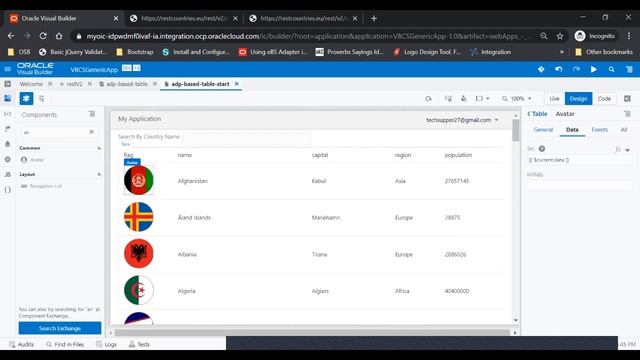 Populate table based on ADP in Visual Builder Cloud Services смотреть онлайн