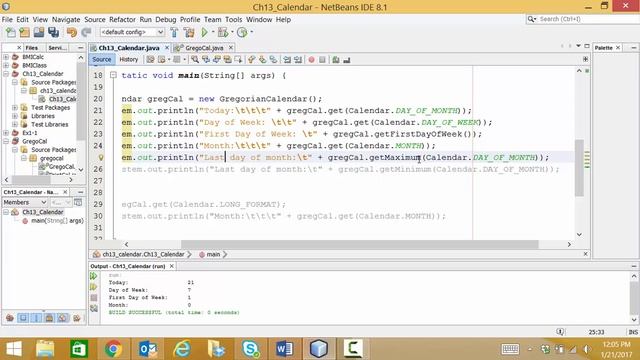 CIS171 Ch 13 Abstract Calendar смотреть онлайн