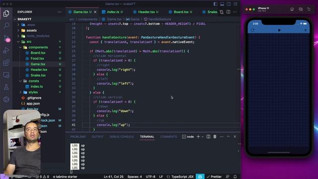 Snake Game | Jogo da cobrinha em React Native смотреть онлайн
