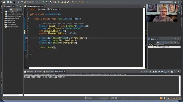 17 printf method смотреть онлайн