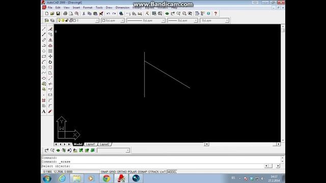 AutoCAD 2000 crtanje linije смотреть онлайн