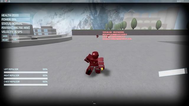 Симулятор Железного Человека в Роблокс Iron Man Simulator смотреть онлайн