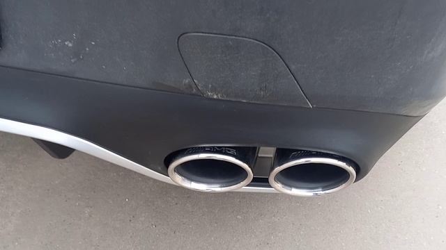 Диффузор с насадками 53 AMG Mercedes E Class Coupe C238 серебро