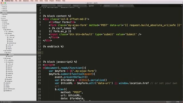 AJAXify Django Forms // Django Tutorial // Learn Python Django смотреть онлайн
