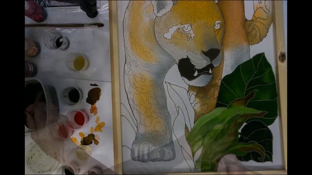 Timelapse 2 часа работы за 1 минуту. Ускоренная съемка росписи по шелку смотреть онлайн