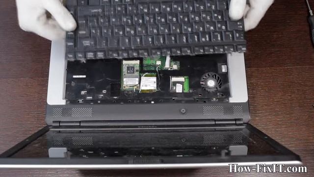 How To Replace Keyboard On Toshiba Satellite L300, L300D, L305, L305D Laptop