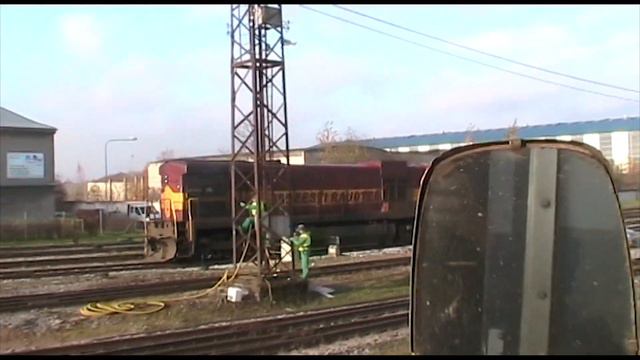 Тепловоз Ц36-7и-1555 на ст. Тарту / GE C36-7i-1555 at Tartu station смотреть онлайн