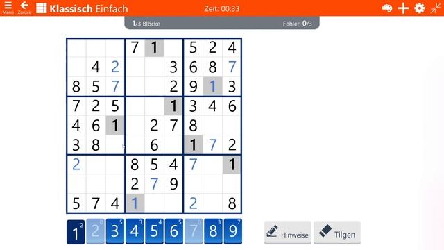 Sudoku Daily Challenges | Classic - Easy | Nov 5th, 2023 смотреть онлайн