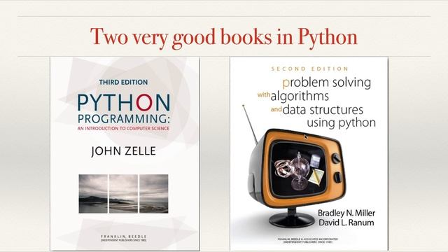Books for Python programming; Problem Solving with Algorithms and Data Structures using смотреть онлайн