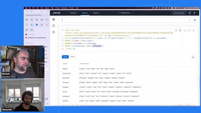 Nickname Graph - Discovering Neo4j AuraDB Free with Michael and Alexander смотреть онлайн