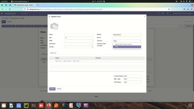 How to update record field values of current record from wizard in Hindi | Odoo Tutorial in Hindi смотреть онлайн