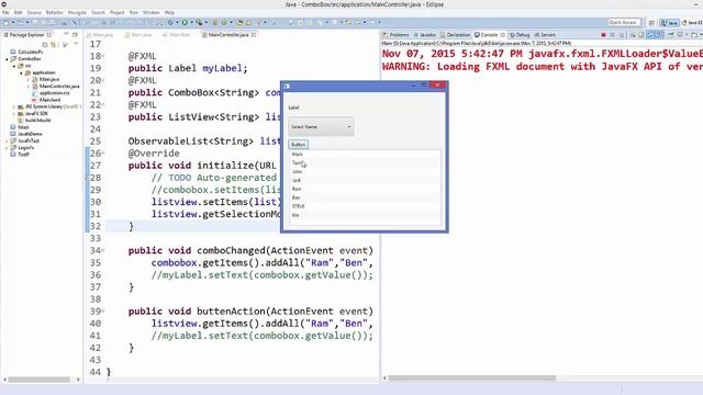JavaFx Tutorial For Beginners 13 - JavaFX ListView смотреть онлайн